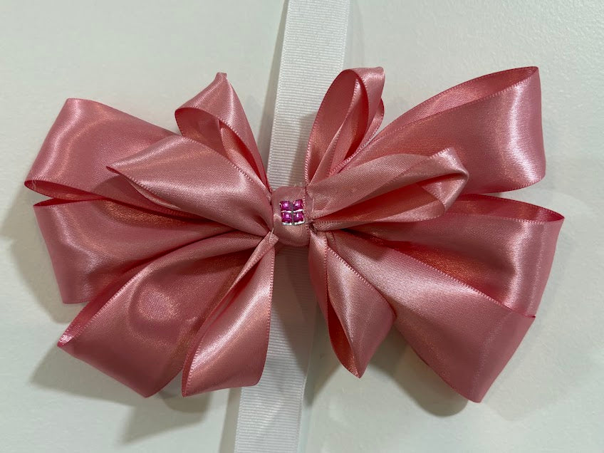 Princess Pink Satin Bow